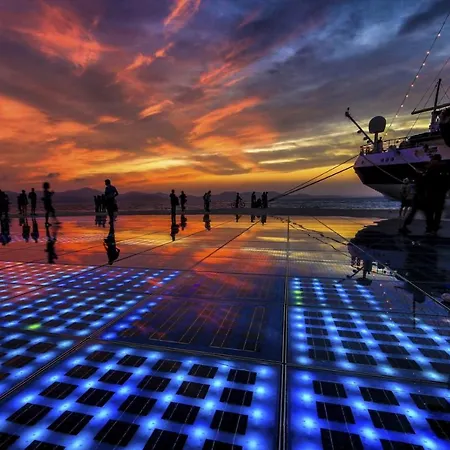 In Zadar With Sea View, Balcony, Air Conditioning, W-lan 3796-4 Lägenhet